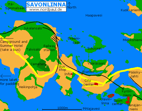 Savonlinna between the lakes