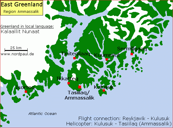 a part of East Greenland