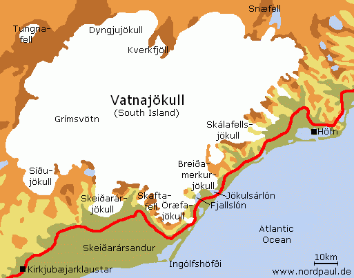 Europes largest glacier: Vatnajökull