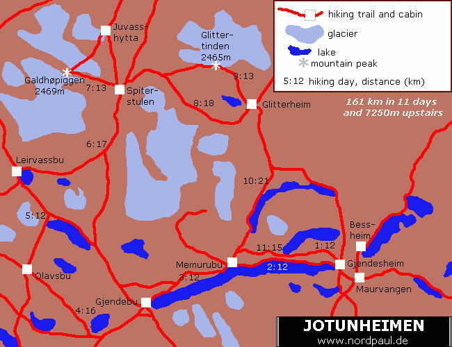 Jotunheimen hiking trails