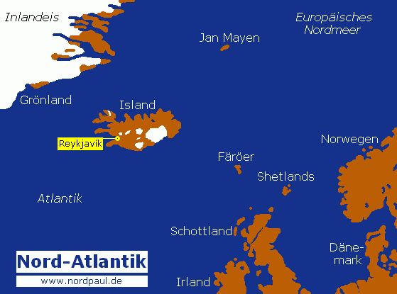 Island im Atlantik