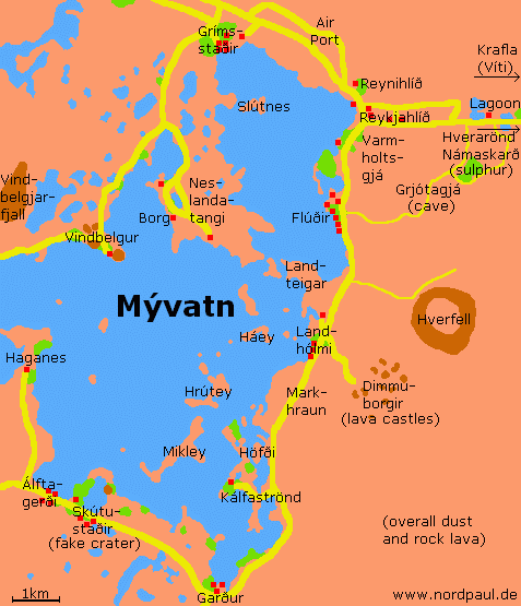 Sights at the Mývatn